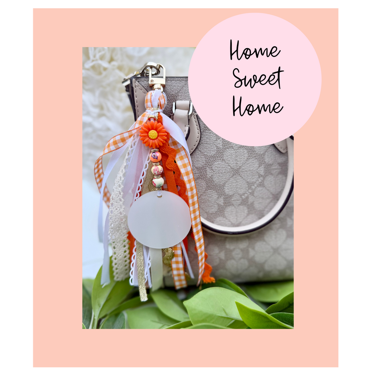 Personalized Bag Charm-Home Sweet Home